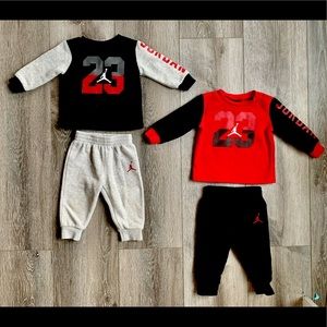 Baby NIKE Jordan Sweatsuit Sets Crewneck Joggers